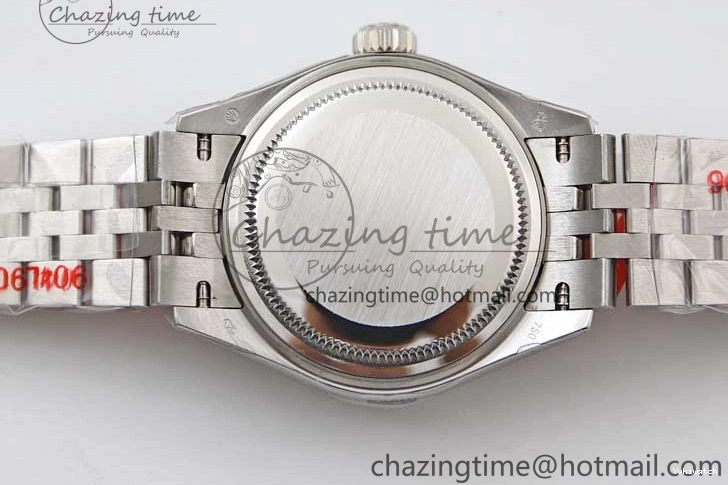 Dial Steel DateJust 28 SS Silver 1:1 NH05 Bracelet 904L on TWF President Best Lady Edition 0207